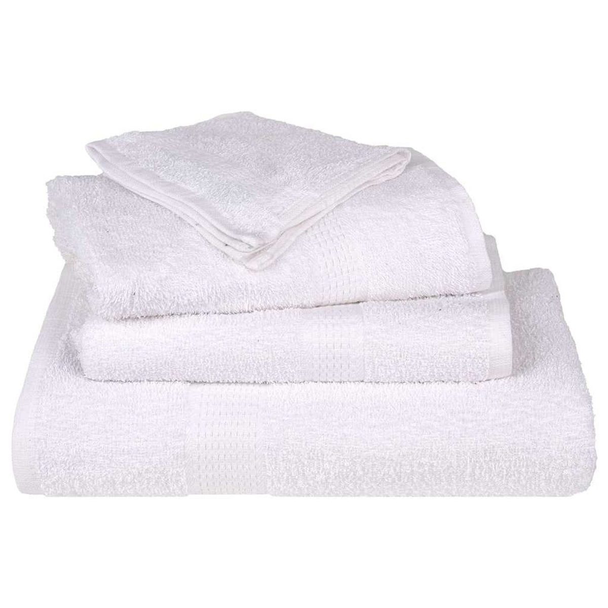 Towel Cotton White 50 x 30 cm Bathroom Bath Linen Home Towels 50 pcs Guest