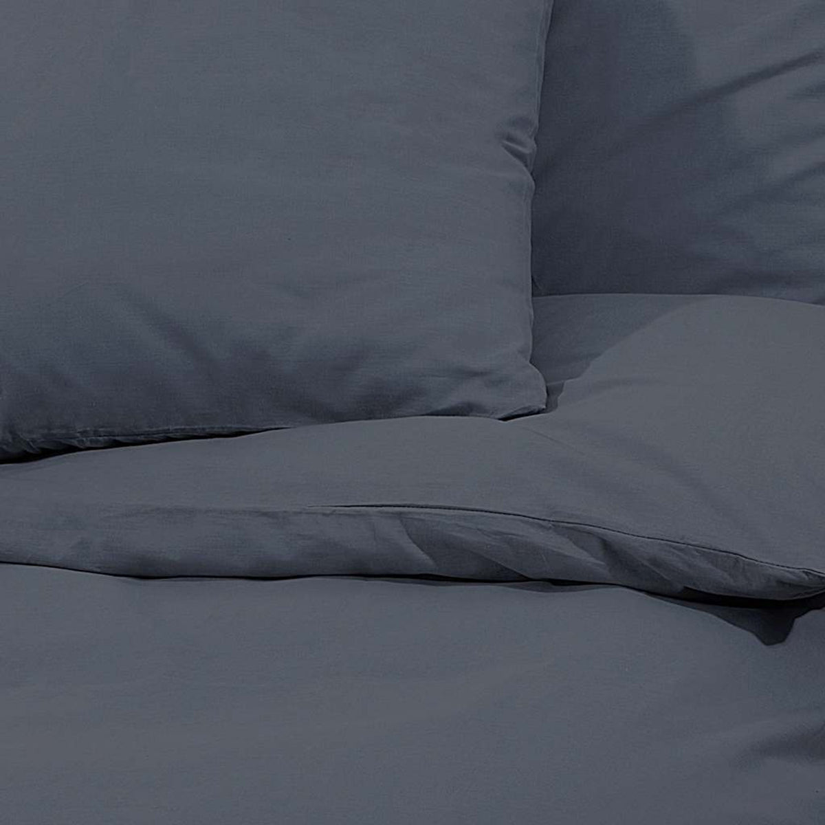 Duvet Cover Cotton Anthracite 200 x 140 cm Bedding Bed Linen Bedroom Variant 3
