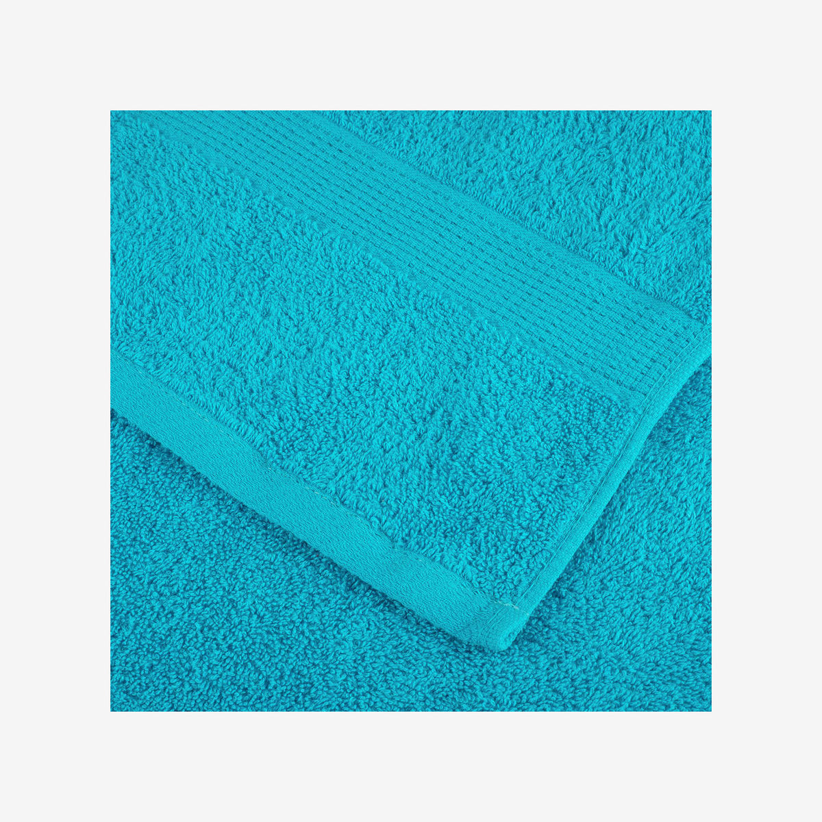 Towel Cotton Turquoise 200 x 100 cm Bathroom Bath Linen Home Towels Variant 2