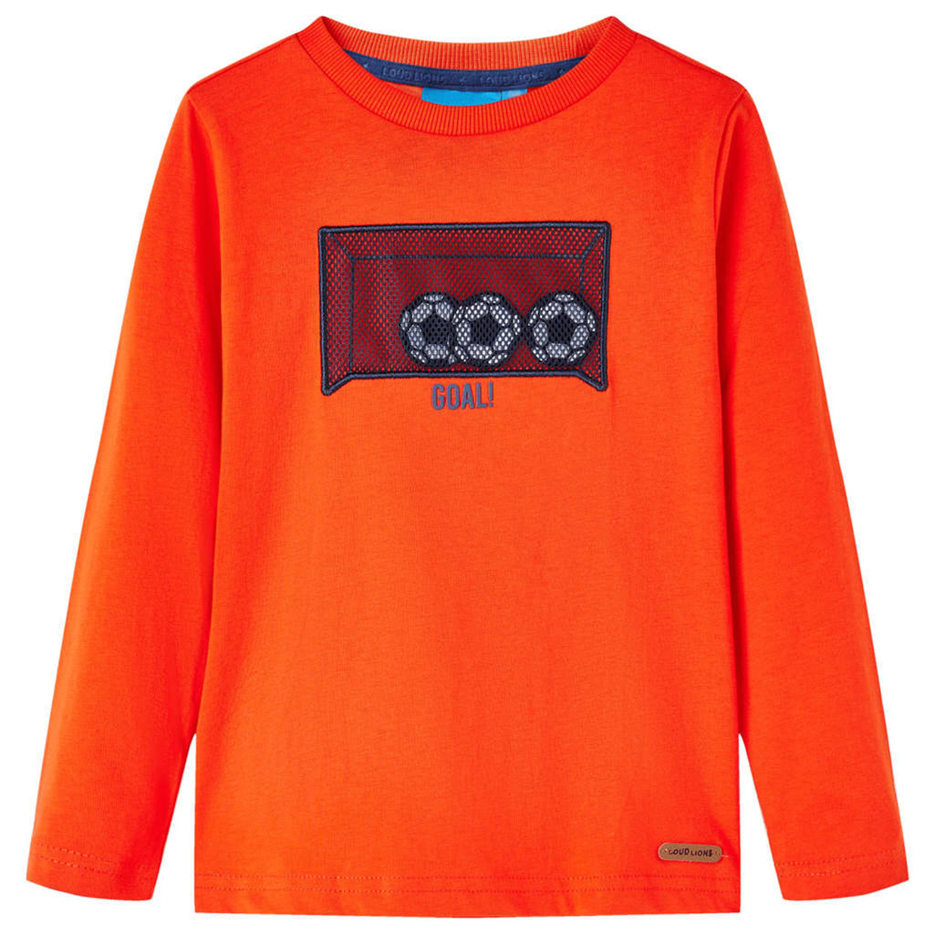 Kids T-Shirt Cotton Bright Orange 104 Children's Top Kids Clothing Variant 3