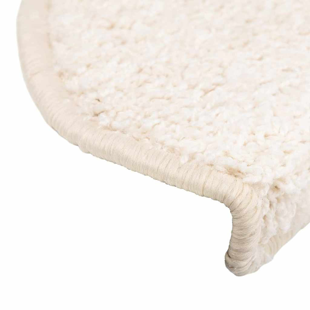 Stair Mats Half Round Large Pp Tufted White 65 x 25 x 4 cm Floor Mat Home 15