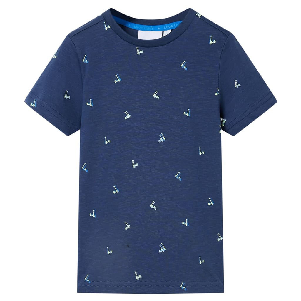 Kids T-Shirt Cotton Dark Blue 128 Children's Top Kids Clothing Kids Variant 2