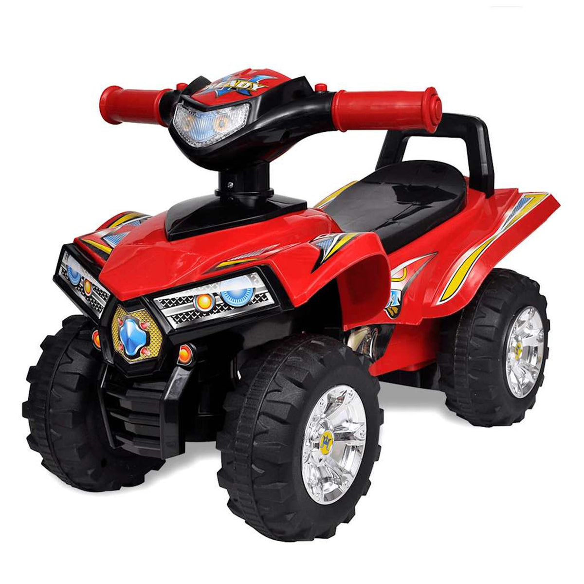 Ride-On Quad Plastic Red With Storage 60 x 38 x 42 cm Kids Toy Ride On Sound