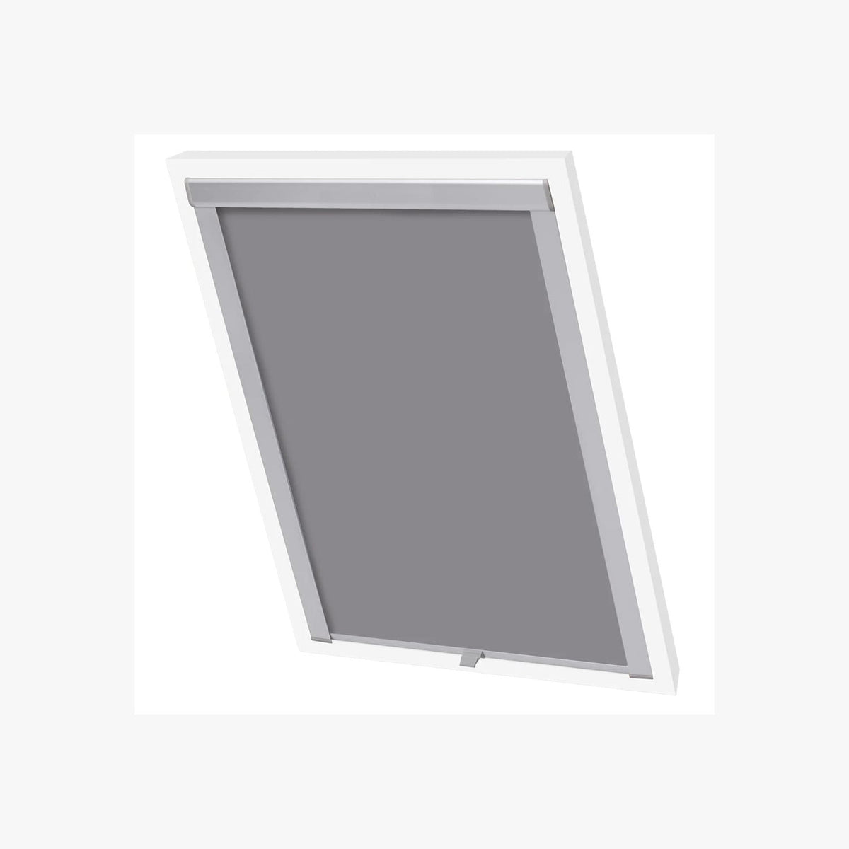 Roller Blind Blackout Fabric Grey 96.3 x 78.2 cm Window Shade Window Covering