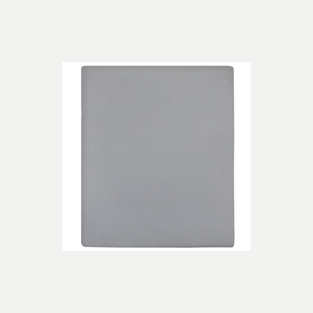 Jersey Fitted Sheet Cotton Grey 200 x 180 cm Bedroom Furniture Bedstead