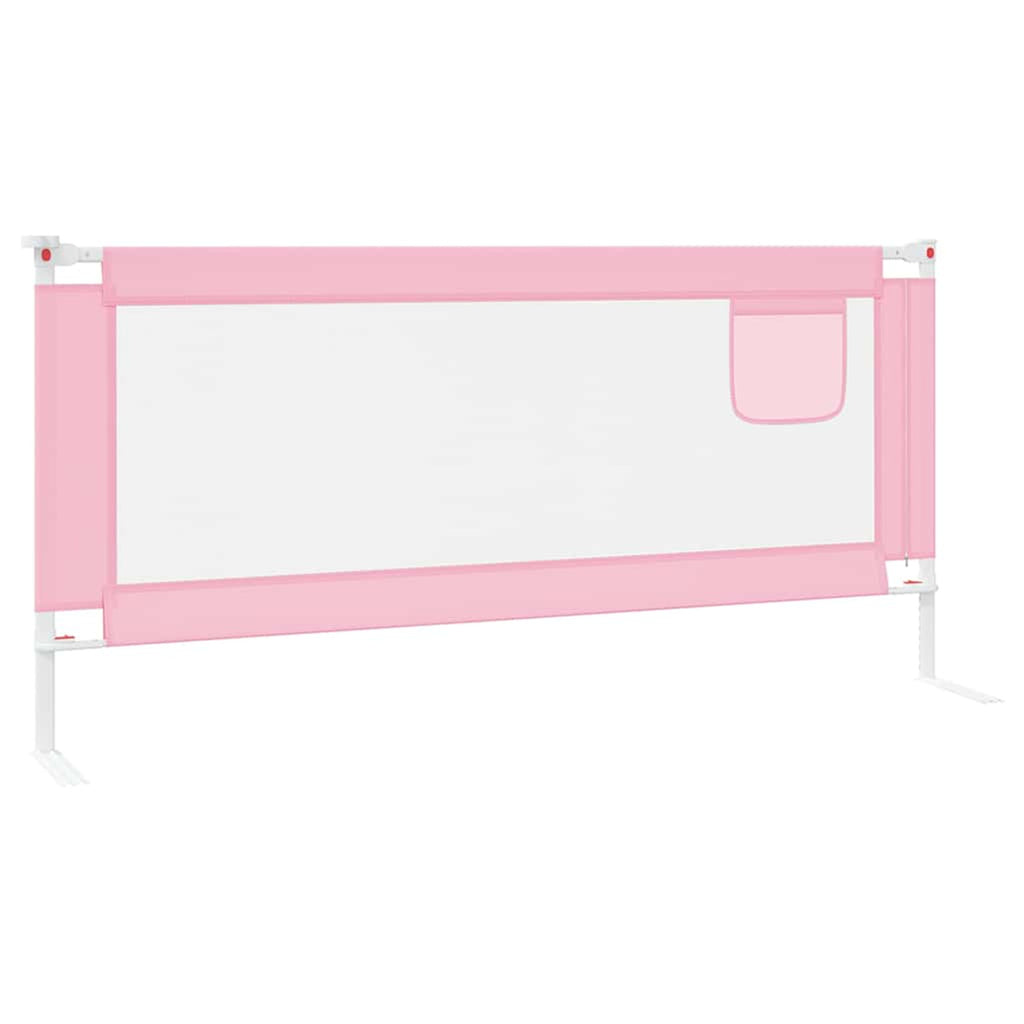 Toddler Safety Bed Rail Fabric (100% Polyester) Pink 200 x 25 x 95 cm Bedguard