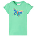 Kids T-Shirt Cotton Light Green 104 Children's Top Kids Clothing Kids Wear 104