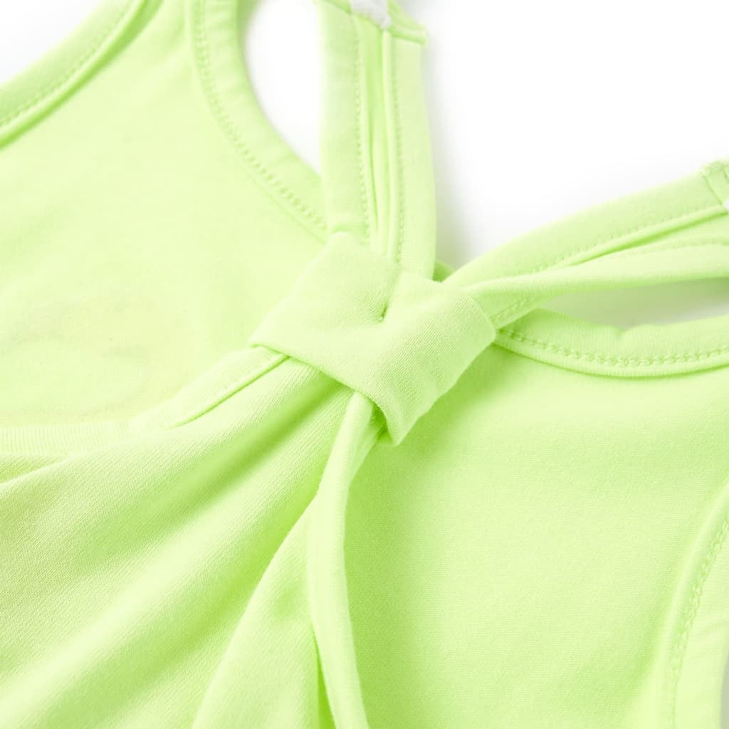 Kids'Tank Top Neon Cotton Neon Yellow 116 Kids Clothing Children's Wear 116