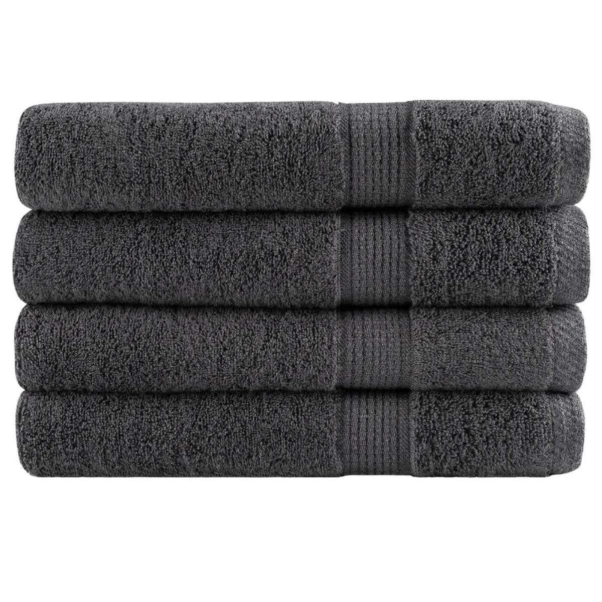 Towel Cotton Anthracite 200 x 80 cm Bathroom Bath Linen Home Towels Variant 2