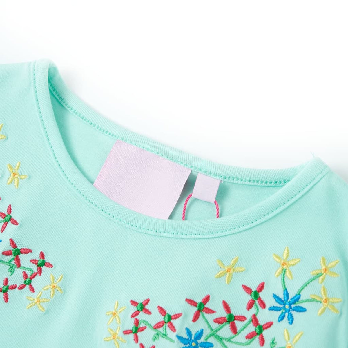 Kids T-Shirt Cotton Light Aqua 128 Children's Top Kids Clothing Kids Variant 4