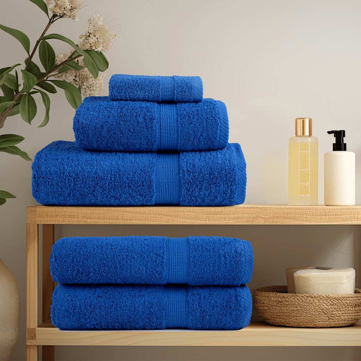 Towel Cotton Blue 30 x 30 cm Bathroom Bath Linen Home Towels 10 pcs Wash 30x30cm