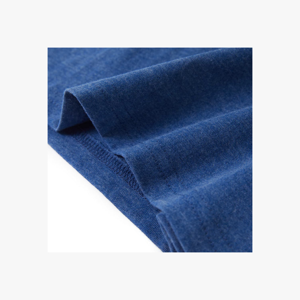 Kids T-Shirt Cotton Dark Blue Melange 128 Children's Top Kids Variant 2