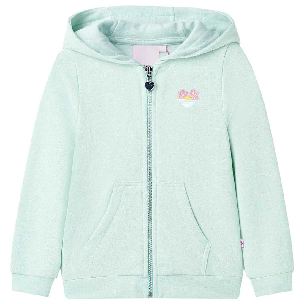Sweatshirt Cotton Light Mint Mix 92 Kids Clothing Children's Top Kids Wear Zip