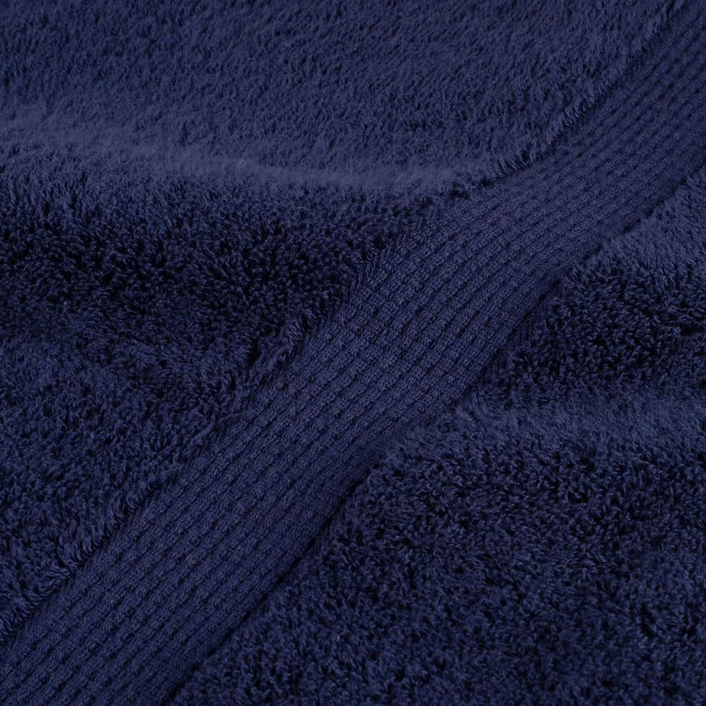 Towel Cotton Navy Blue 140 x 70 cm Bathroom Bath Linen Home Towels Variant 2