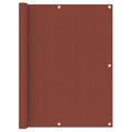 Balcony Screen Terracotta Oxford Fabric Waterproof UV Resistant 120 x 500 cm