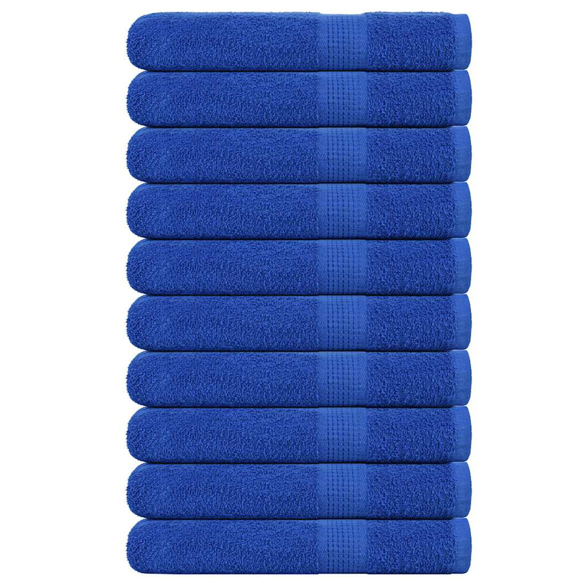 Towel Cotton Blue 200 x 80 cm Bathroom Bath Linen Home Towels 10 pcs Sauna
