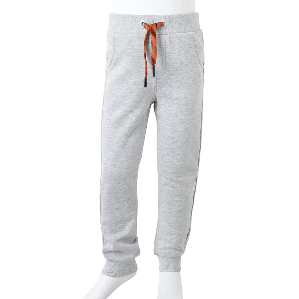 Kids'Sweatpants Melange Cotton Grey Melange 92 Kids' Bottoms Kids' Bottom 92