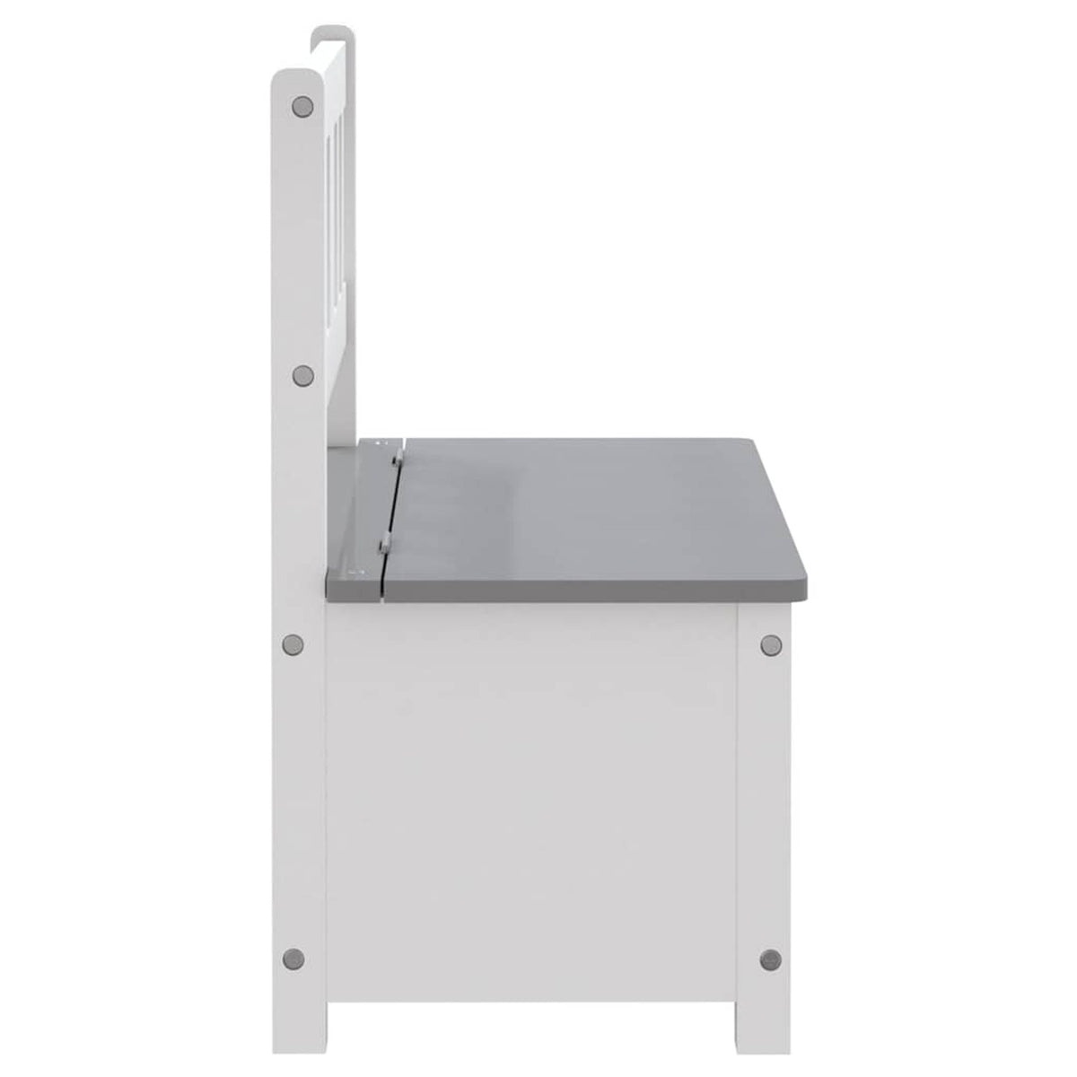 Bench Mdf White 60 x 30 x 55 cm Seating Garden Furniture Outdoor Baby Children