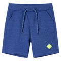 Shorts Cotton Blue Melange 128 Kids' Bottoms Kids' Bottom Kids'Shorts
