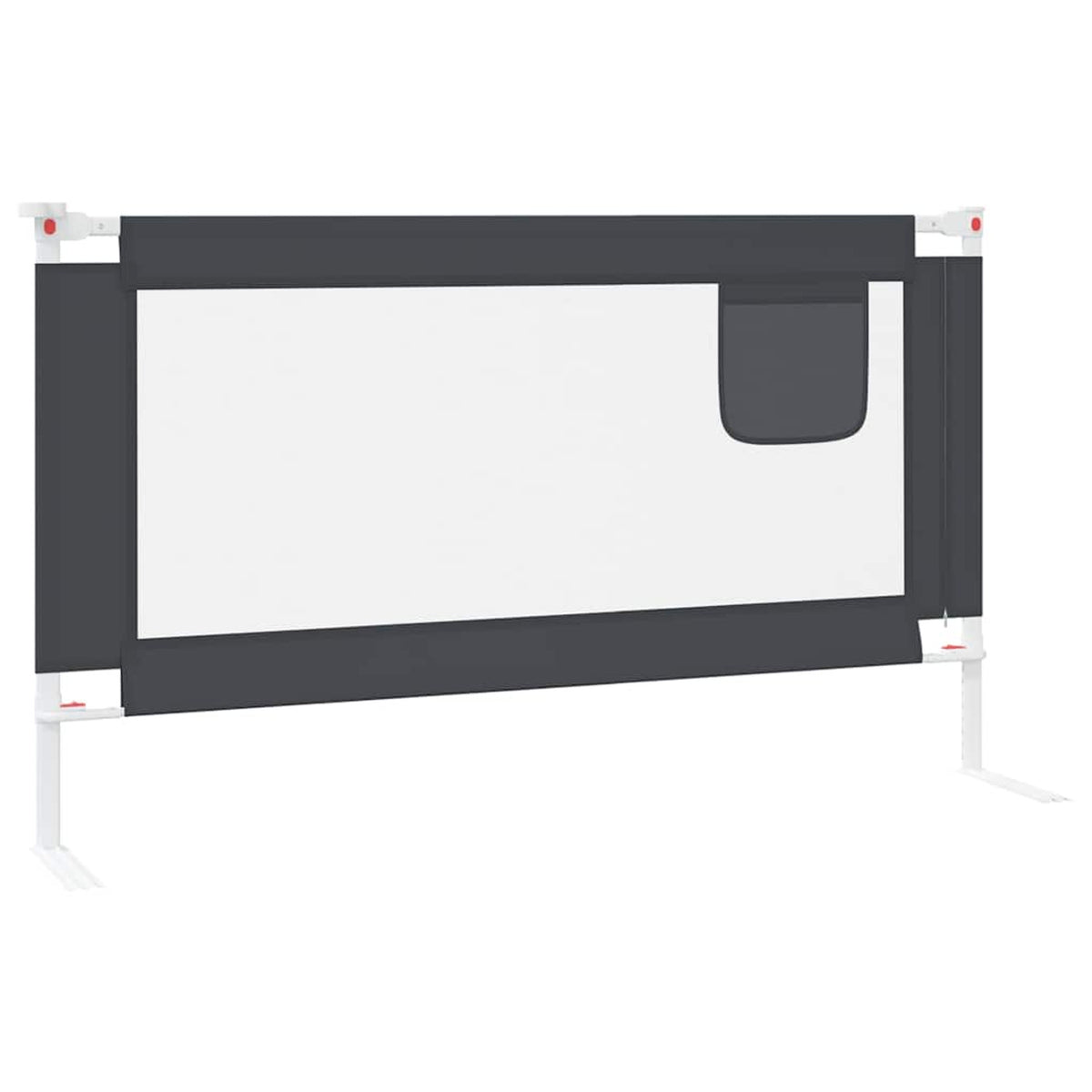 Toddler Safety Bed Rail Dark Fabric (100% Polyester) Dark Grey 140 x 25 x 95