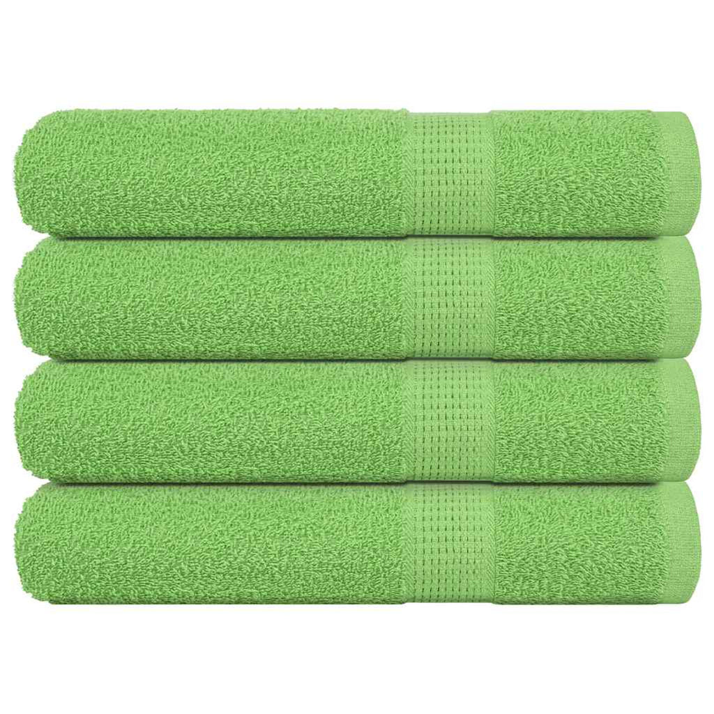 Towel Cotton Apple Green 200 x 100 cm Bathroom Bath Linen Home Towels 4 pcs