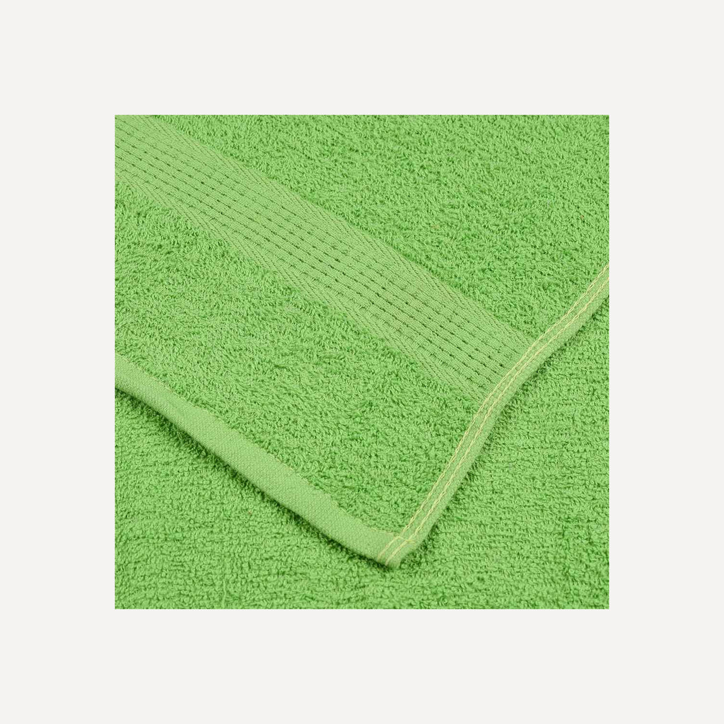Towel Cotton Apple Green 50 x 30 cm Bathroom Bath Linen Home Towels 2 pcs