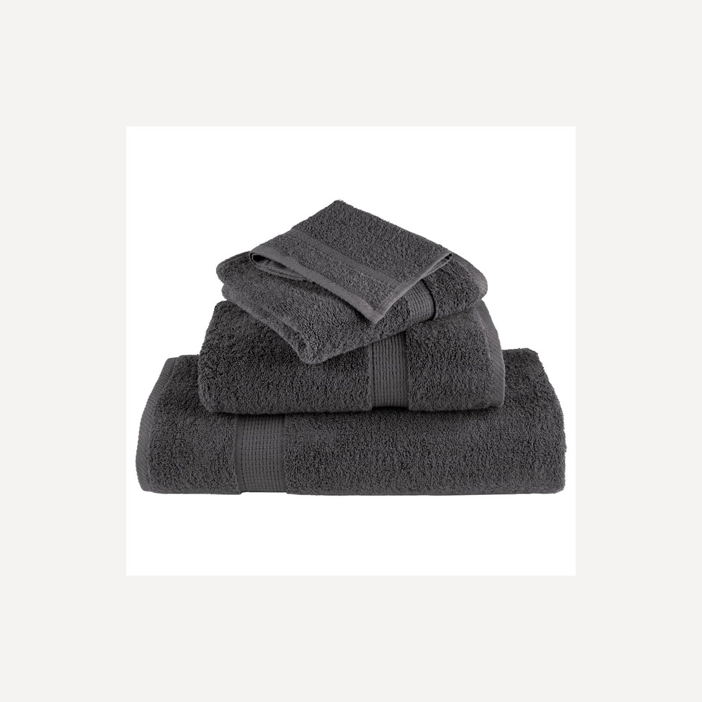 Towel Cotton Anthracite 140 x 70 cm Bathroom Bath Linen Home Towels Variant 2