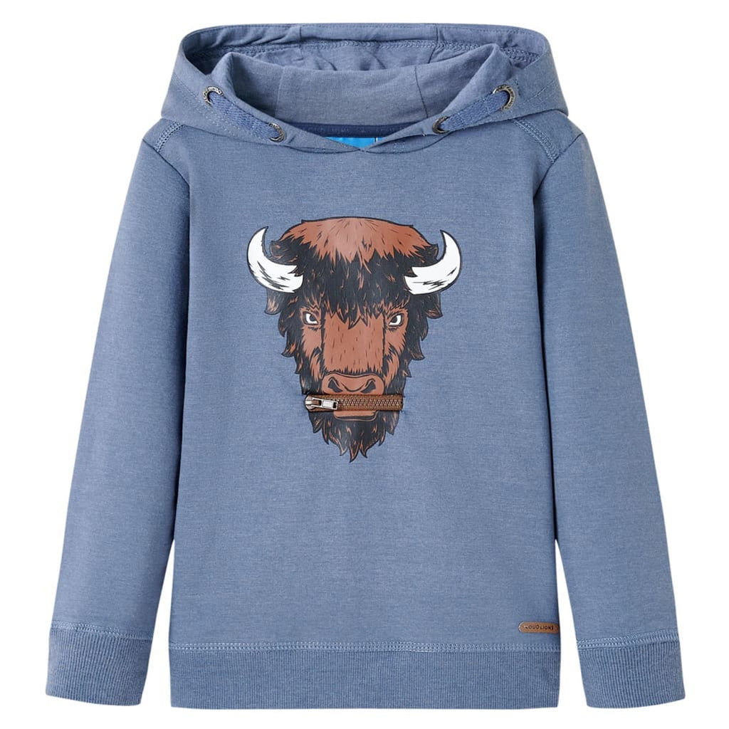 Sweatshirt Cotton Blue Melange 104 Kids Clothing Children's Top Kids Wear 104