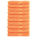 Towel Cotton Orange 200 x 100 cm Bathroom Bath Linen Home Towels 10 pcs SOLUND