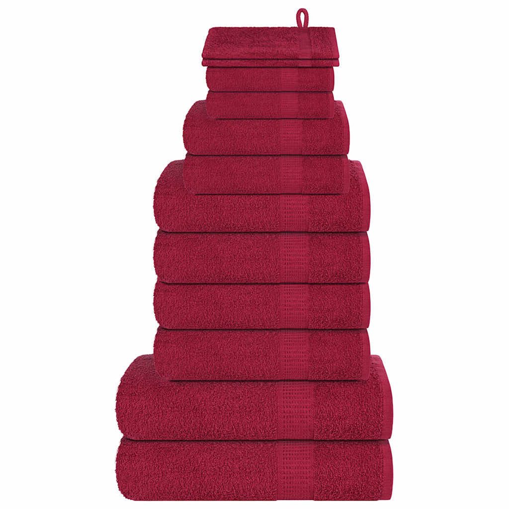 Towel Cotton Bordeaux 15 x 21 cm Bathroom Bath Linen Home Bath Towels &