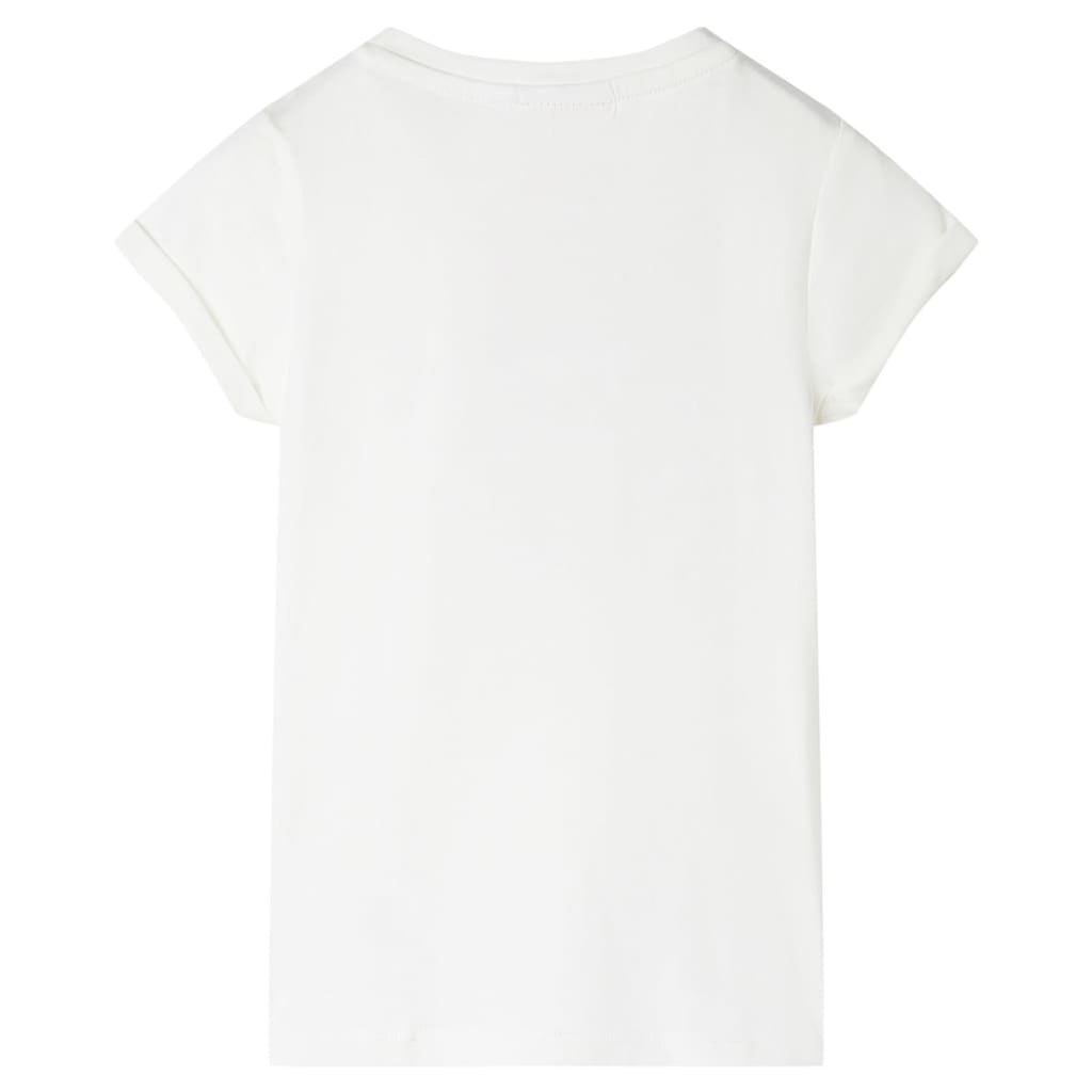 Kids T-Shirt Cotton Ecru 128 Children's Top Kids Clothing Kids Wear Variant 8