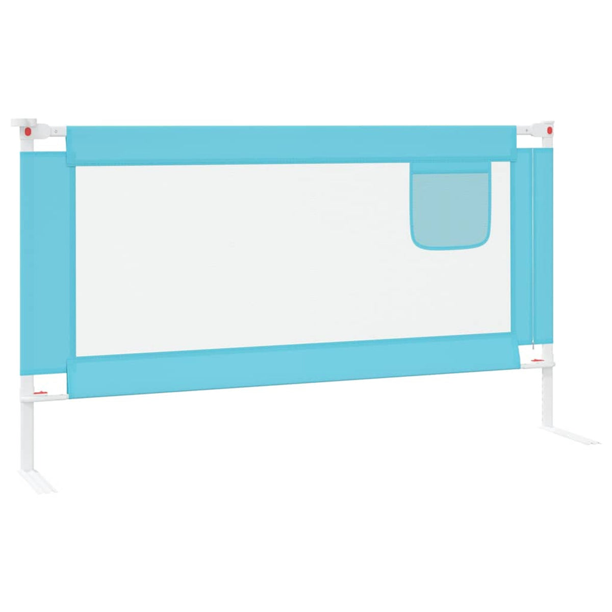 Toddler Safety Bed Rail Fabric (100% Polyester) Blue 150 x 25 x 95 cm Bedguard