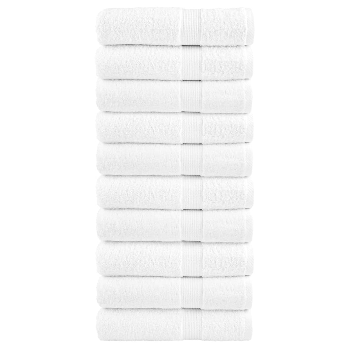 Towel Cotton White 100 x 50 cm Bathroom Bath Linen Home Towels 10 Variant 2