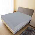 Jersey Fitted Sheets Cotton Grey 200 x 180 cm Bedroom Furniture Bedstead 2 pcs