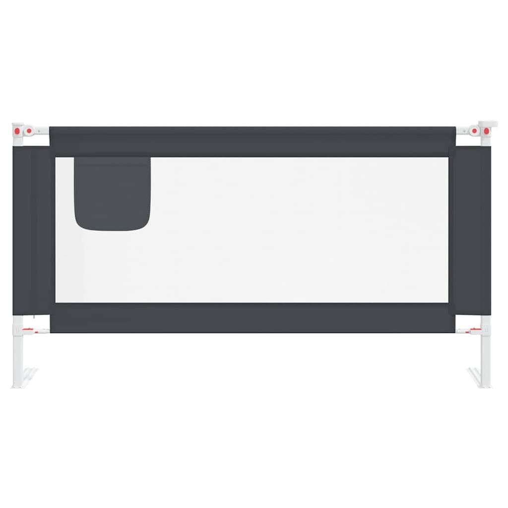 Toddler Safety Bed Rail Dark Fabric (100% Polyester) Dark Grey 160 x 25 x 95