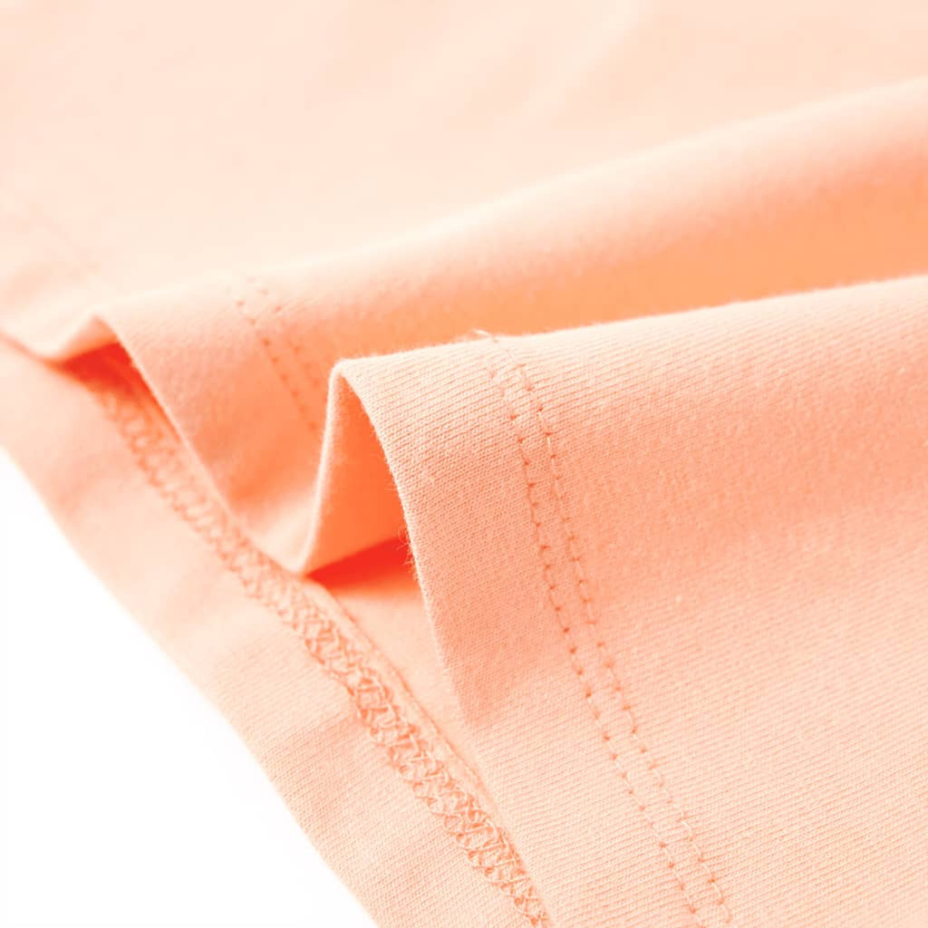 Kids T-Shirt Cotton Light Orange 116 Children's Top Kids Clothing Kids Wear