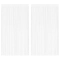 Curtain Fabric White 100 x 250 cm Window Dressing Home Furnishings Curtains