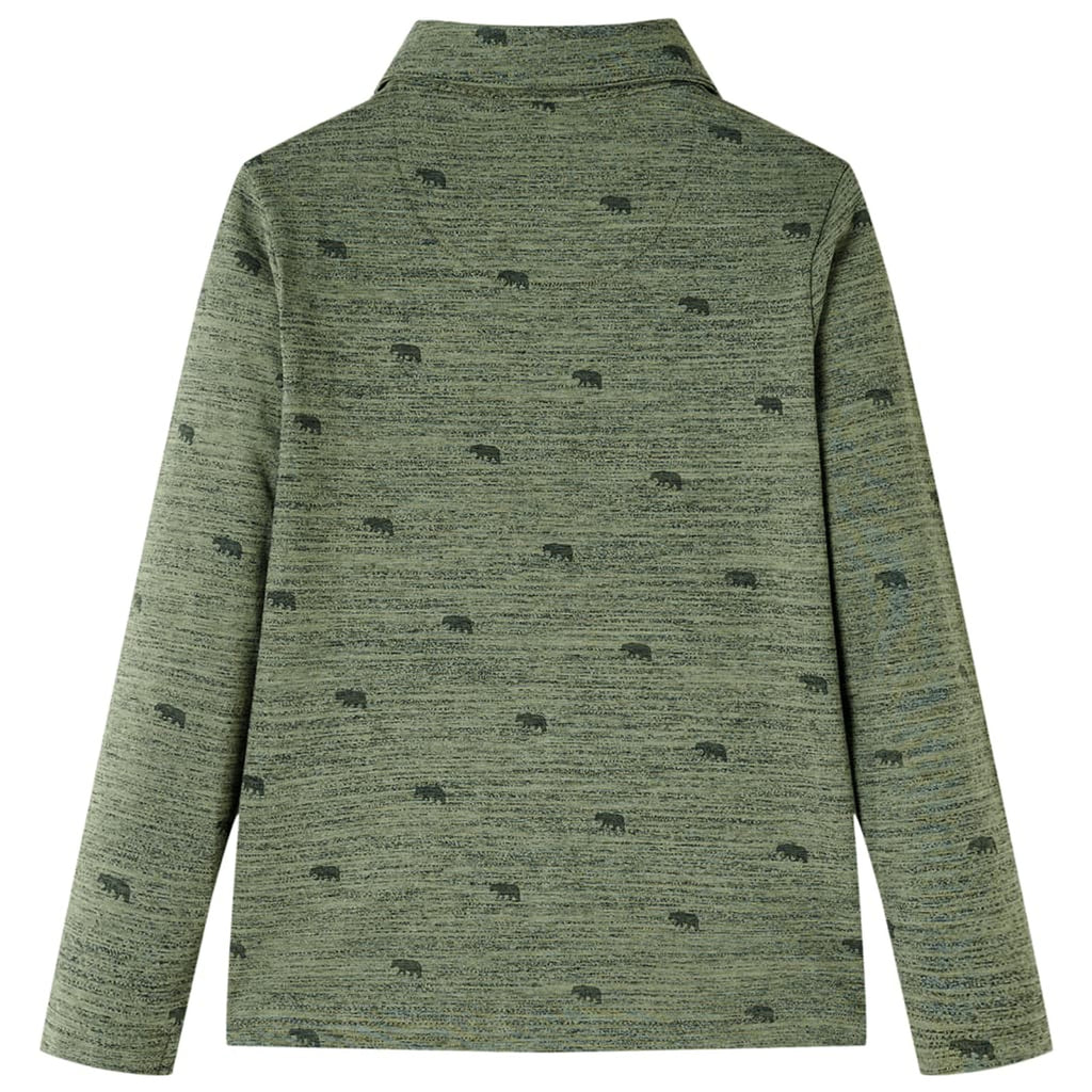 Kids'Shirt Khaki Melange Cotton 140 Kids Clothing Children's Wear Kids' Tops