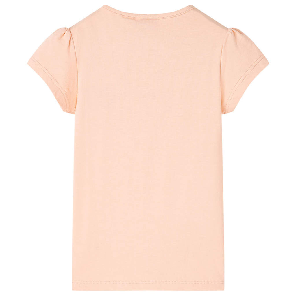 Kids T-Shirt Cotton Light Orange 104 Children's Top Kids Clothing Kids Wear