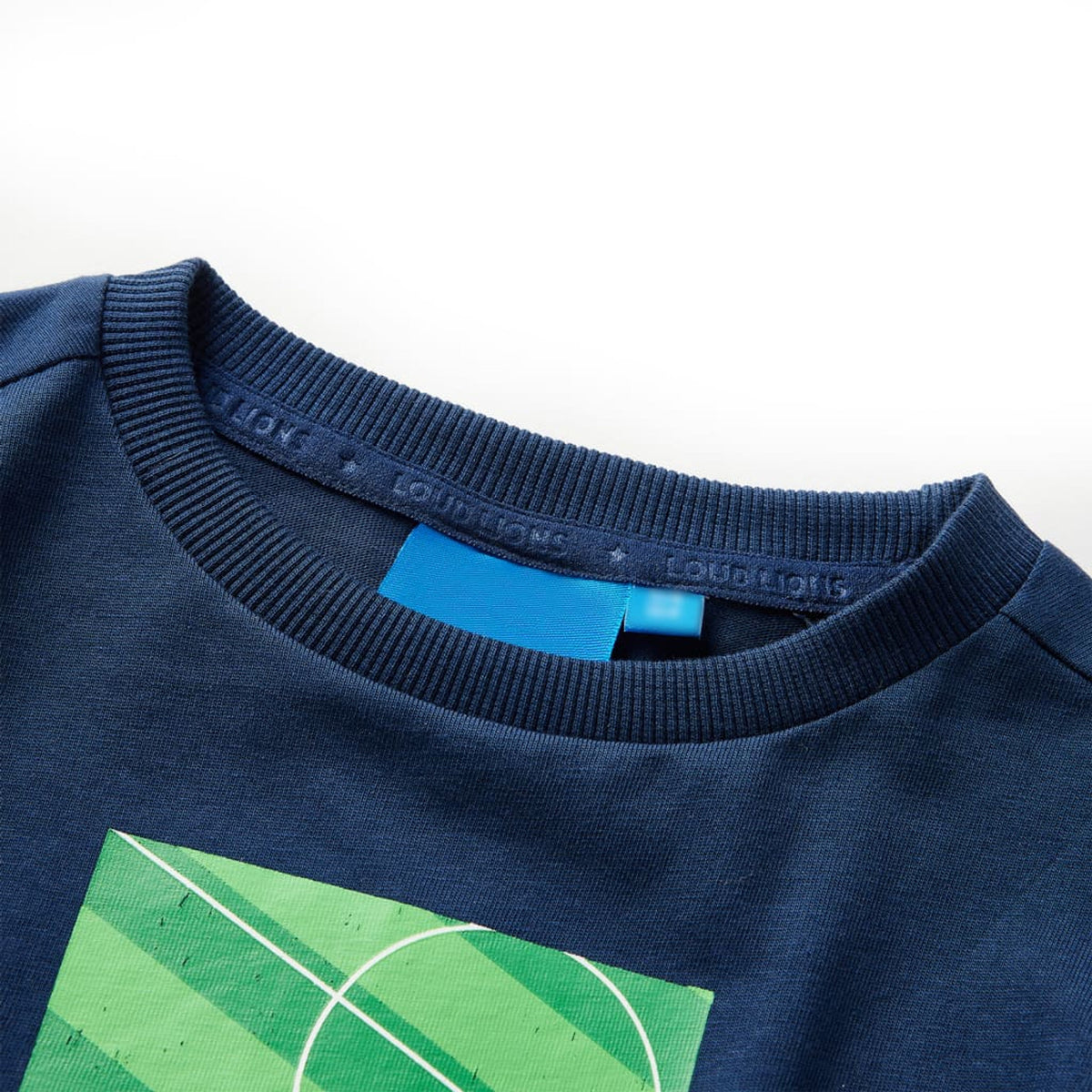 Kids T-Shirt Cotton Navy Blue 128 Children's Top Kids Clothing Kids Wear Long