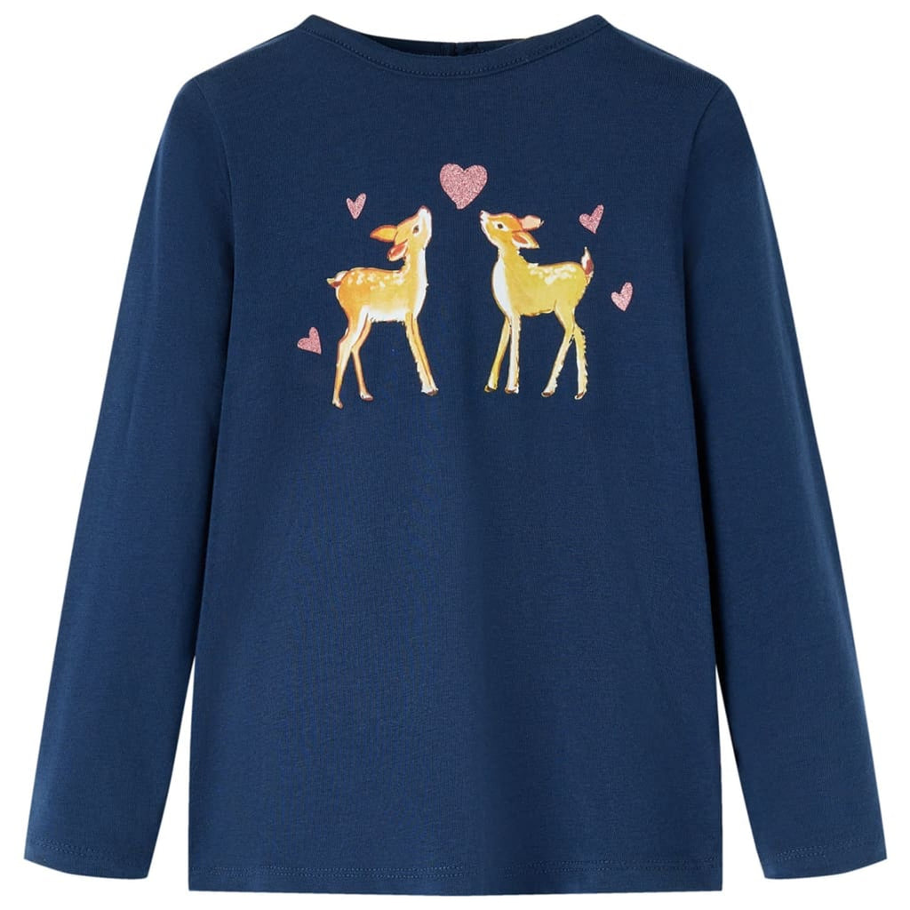 Kids T-Shirt Cotton Navy Blue 92 Children's Top Kids Clothing Kids Variant 8
