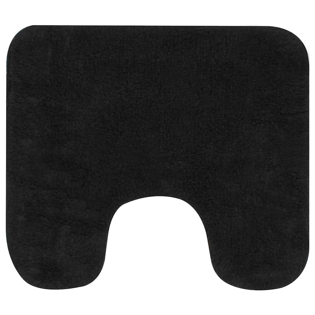 Bathroom Mat Cotton Anthracite 93 x 63 cm Floor Mat Home Non Slip Bath Mat