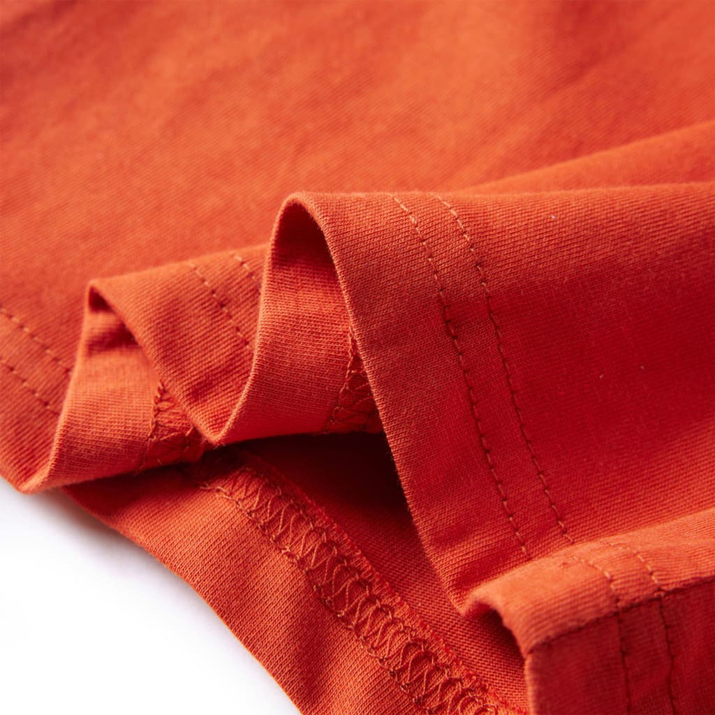 Kids T-Shirt Cotton Orange 116 Children's Top Kids Clothing Kids Wear Kids'