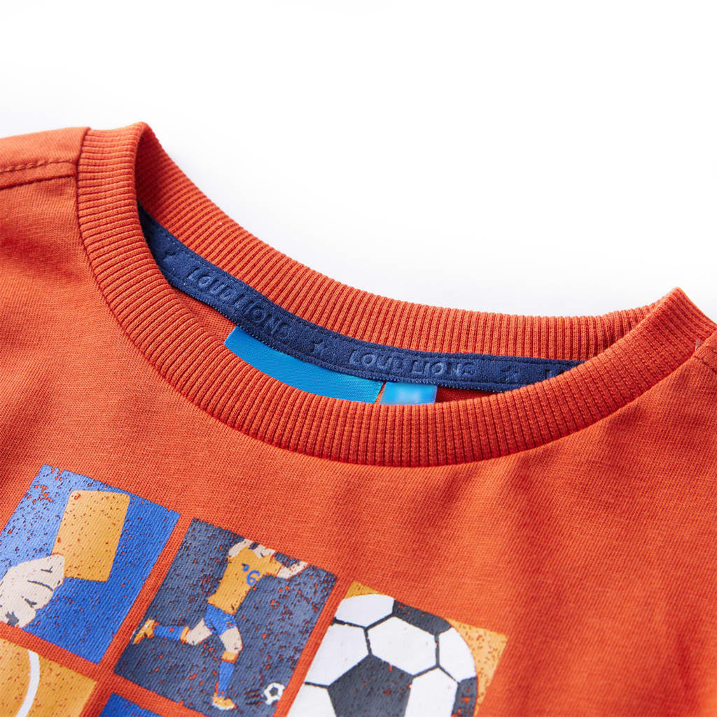 Kids T-Shirt Cotton Orange 104 Children's Top Kids Clothing Kids Wear Kids'