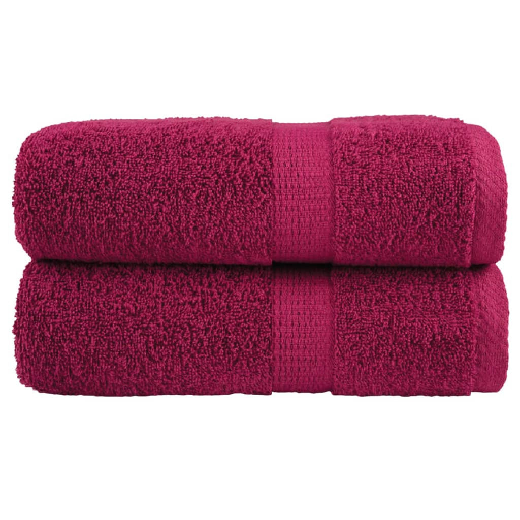 Towel Cotton Bordeaux 50 x 30 cm Bathroom Bath Linen Home Towels 2 Variant 2