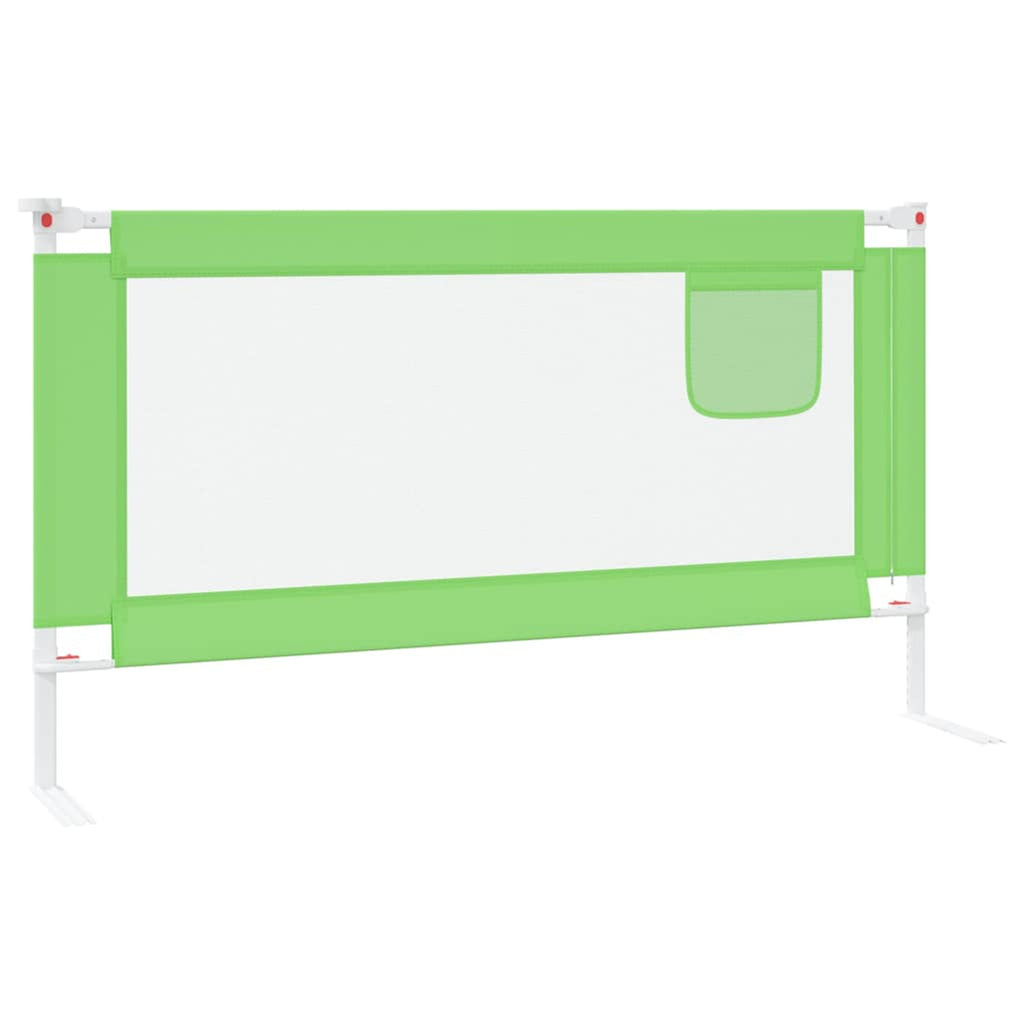 Toddler Safety Bed Rail Fabric (100% Polyester) Green 150 x 25 x 95 cm
