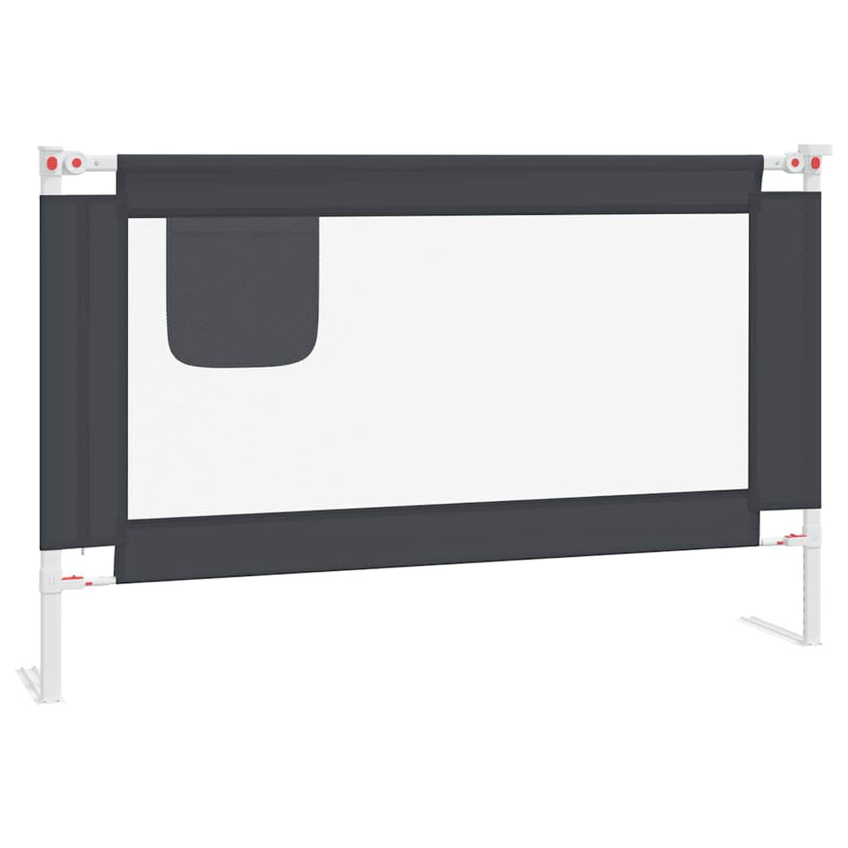 Toddler Safety Bed Rail Dark Fabric (100% Polyester) Dark Grey 120 x 25 x 95
