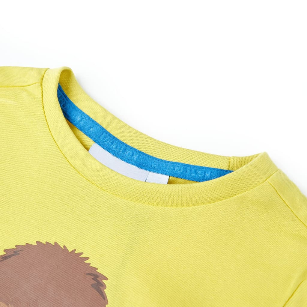 Kids T-Shirt Cotton Yellow 92 Children's Top Kids Clothing Kids Wear Variant 2