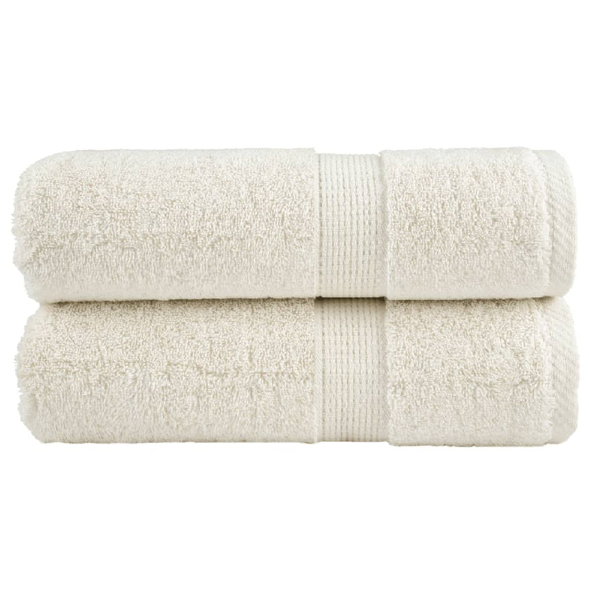 Towel Cotton Cream 50 x 30 cm Bathroom Bath Linen Home Towels 2 pcs Variant 2