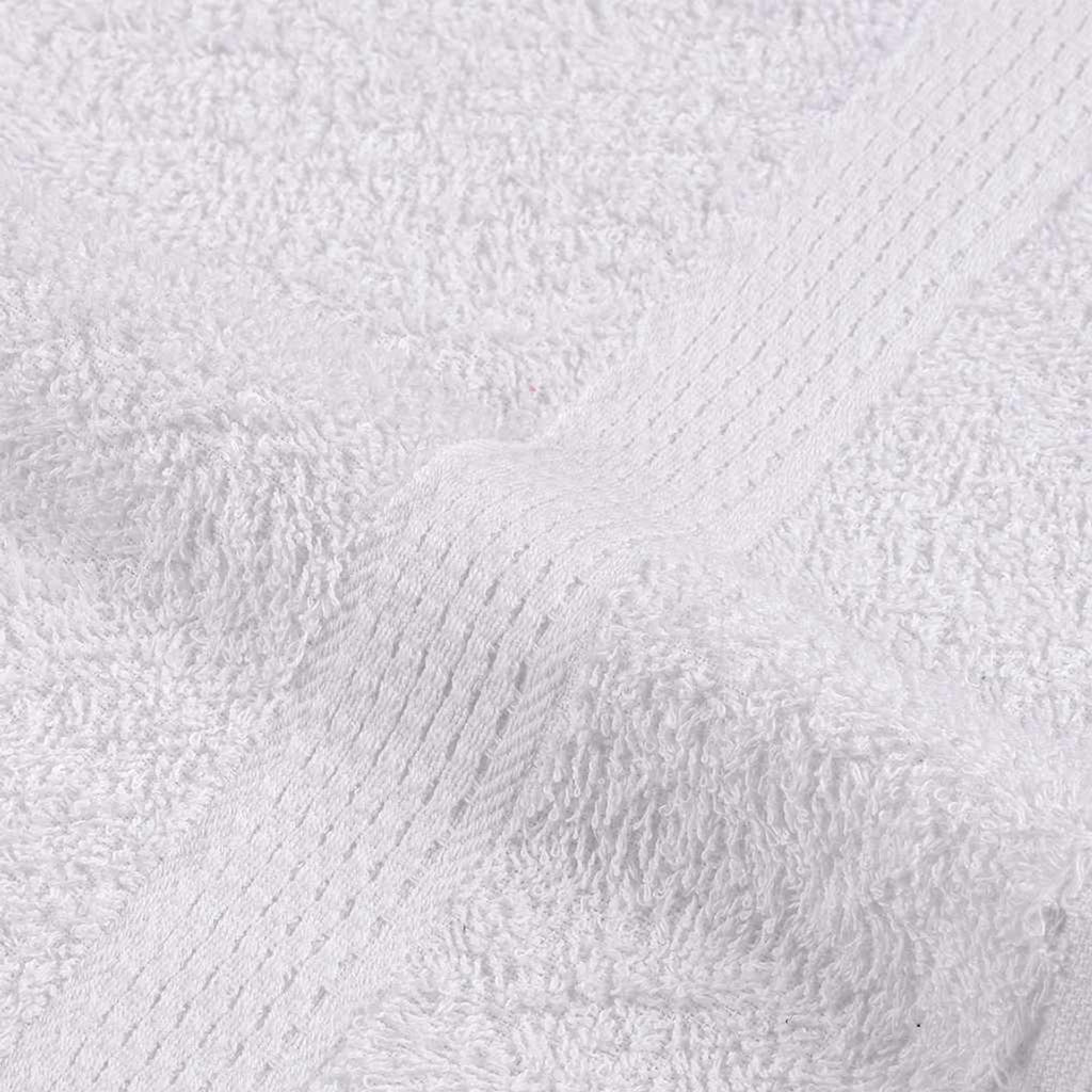Towel Cotton White 100 x 50 cm Bathroom Bath Linen Home Towels 2 pcs Hand